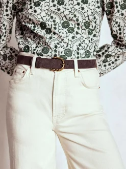 Boden Brown Twist Buckle Belt
