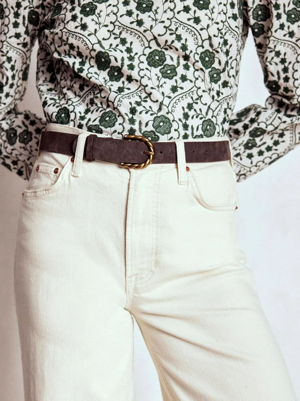 Boden Brown Twist Buckle Belt