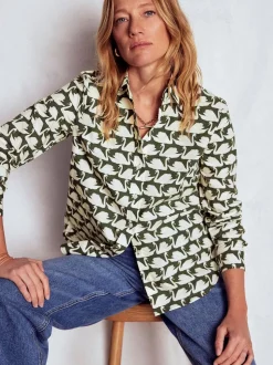 Boden Green Sienna Cotton Shirt