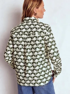 Boden Green Sienna Cotton Shirt