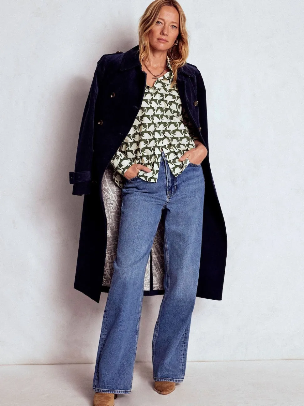 Boden Green Sienna Cotton Shirt
