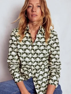 Boden Green Sienna Cotton Shirt