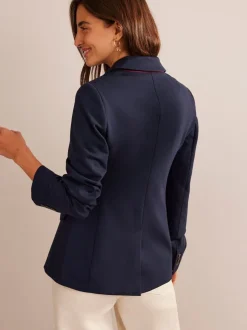 Boden Light Blue The Marylebone Jersey Blazer