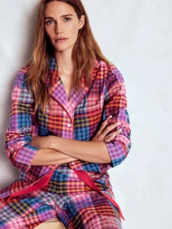 Boden Pink Brushed Cotton Pyjama Shirt