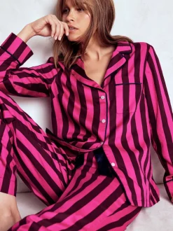 Boden Pink Cotton Pyjama Shirt