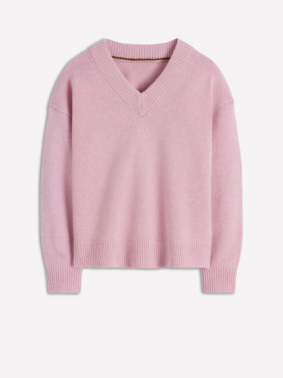 Boden Pink Marion Merino V-Neck Jumper