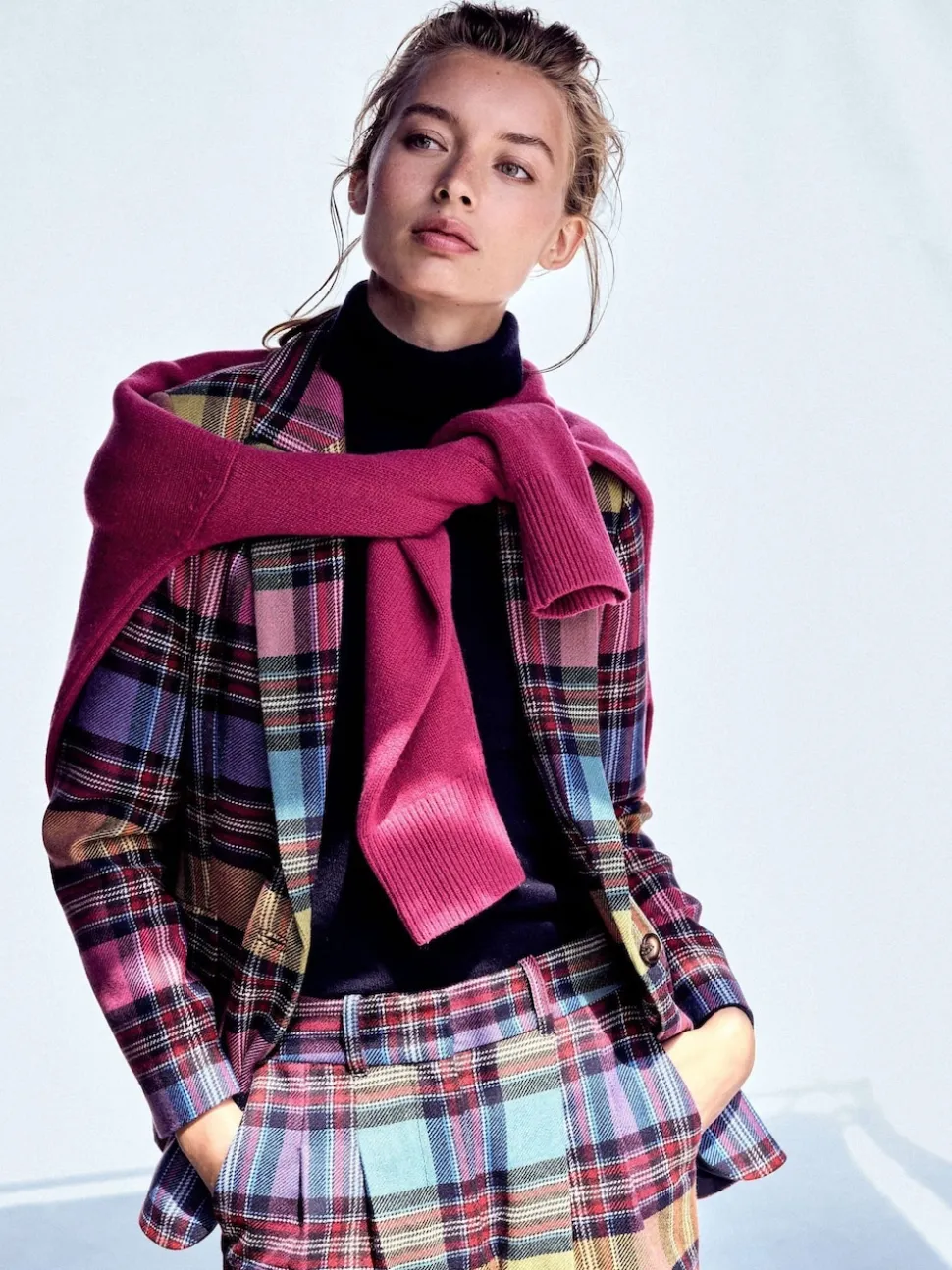 Boden Red Woodbridge Check Blazer