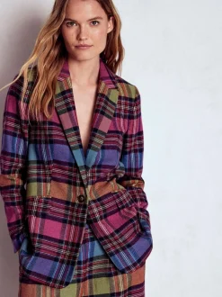 Boden Red Woodbridge Check Blazer