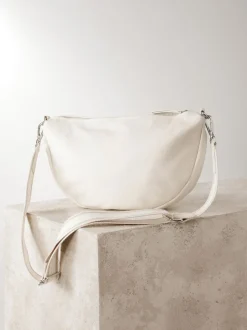 Bone Leather Sling Cross-Body Bag