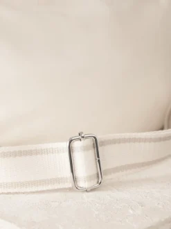 Bone Leather Sling Cross-Body Bag