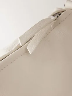 Bone Leather Sling Cross-Body Bag