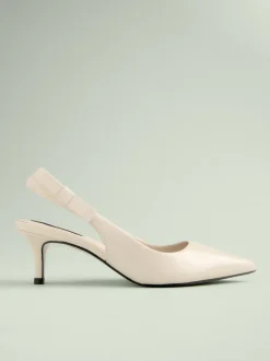 Bone Leather Tabitha Simmons x Next Dela Slingback Point Heels
