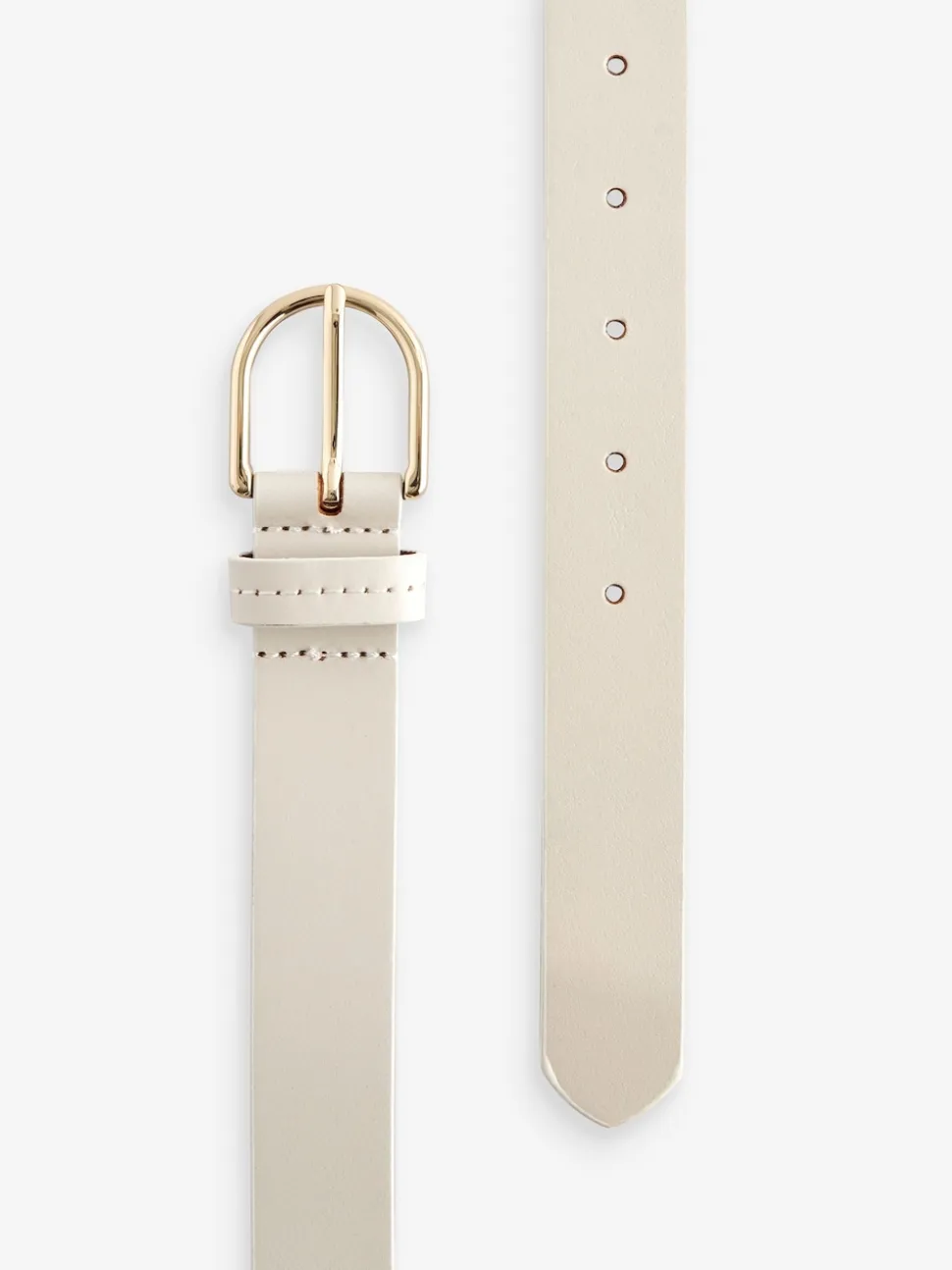 Bone Regular Leather Belt