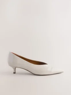 Bone Standard/Wide Fit Point Toe Low Kitten Heels Shoes