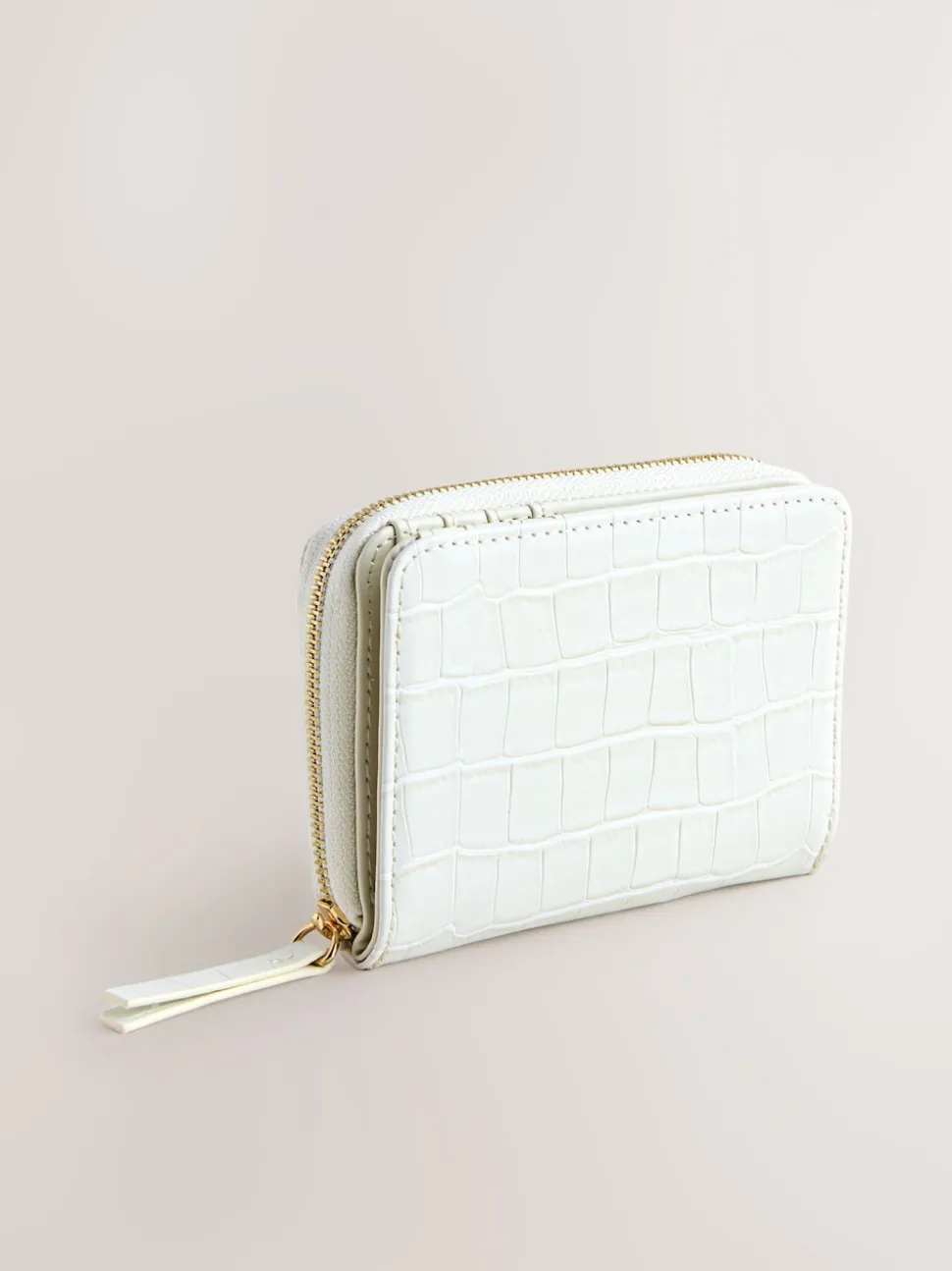 Bone Zip Around Purse