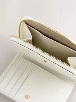 Bone Zip Around Purse