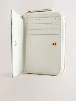 Bone Zip Around Purse