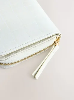 Bone Zip Around Purse