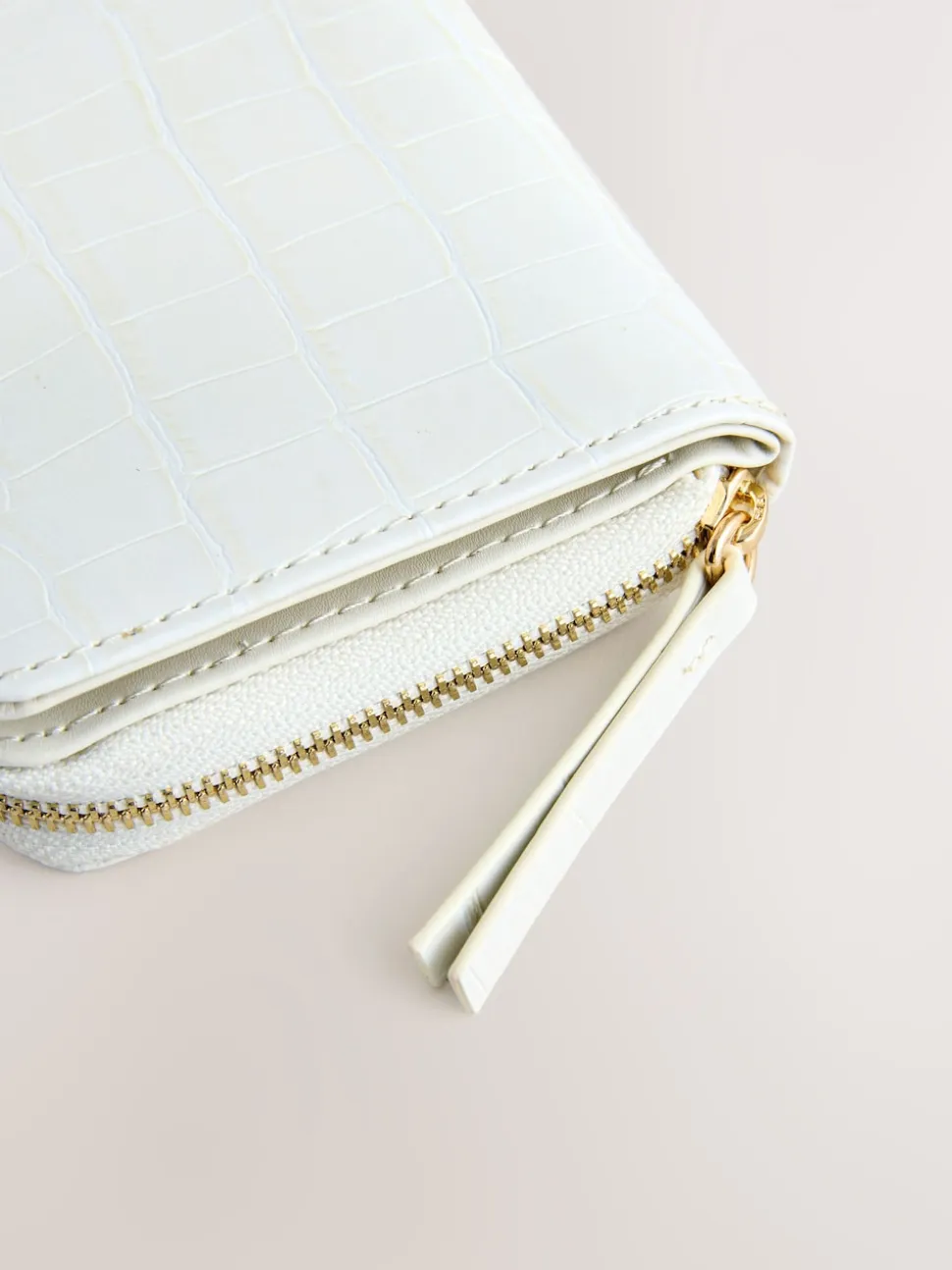 Bone Zip Around Purse
