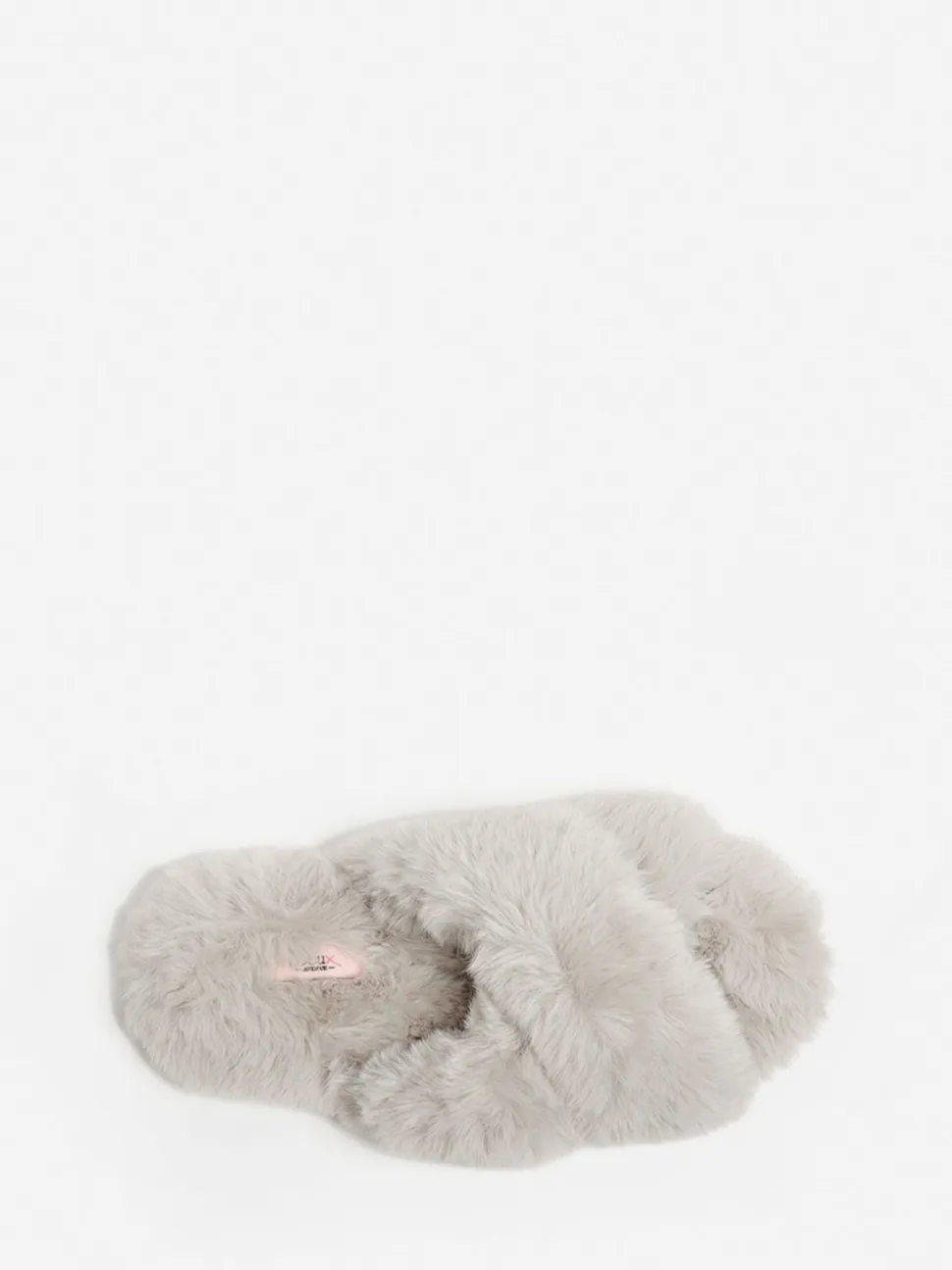 Boux Avenue Light Grey Cross Band Slippers