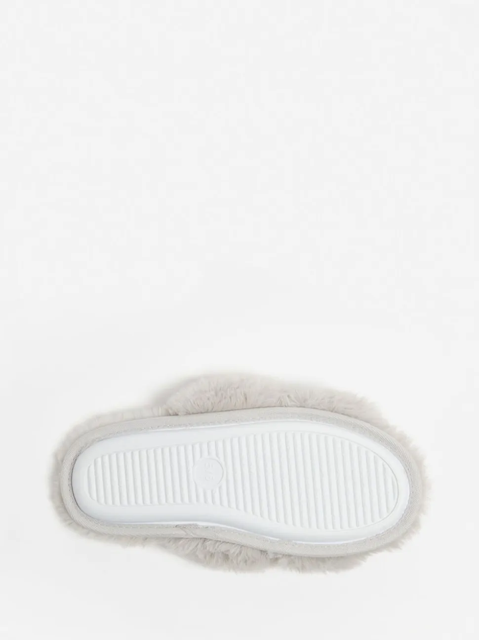 Boux Avenue Light Grey Cross Band Slippers
