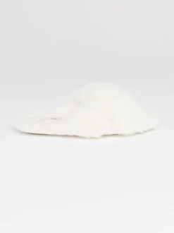 Boux Avenue White Cross Band Slippers