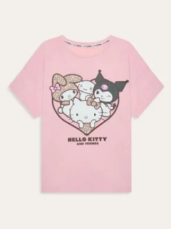 Brand Threads Pink Ladies Hello Kitty Pyjamas Set