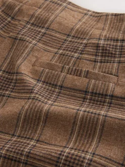 Brown Check Smart Culottes