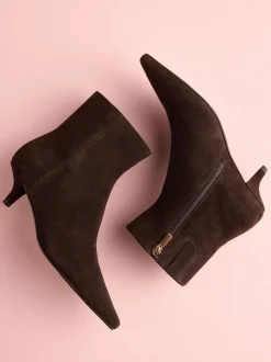 Brown Suede Tabitha Simmons x Next Underset Heel Ankle Boots