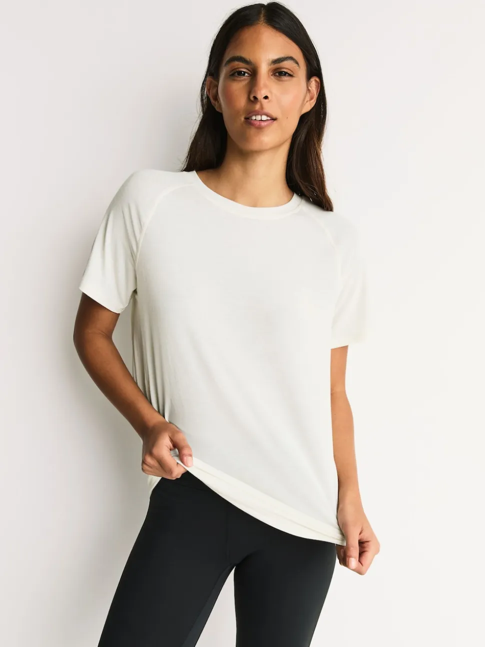 Brown/Cream Active Crew Neck Short Sleeve T-Shirts 2 Pack