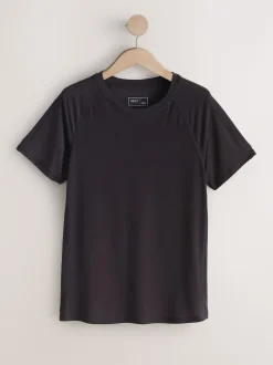 Brown/Cream Active Crew Neck Short Sleeve T-Shirts 2 Pack