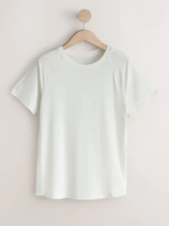 Brown/Cream Active Crew Neck Short Sleeve T-Shirts 2 Pack