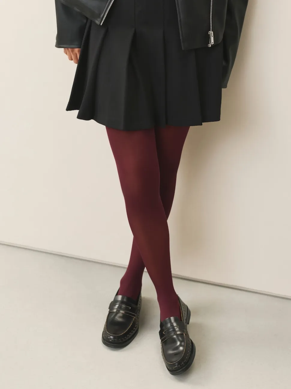 Burgundy Red 40 Denier Tights 1 Pack
