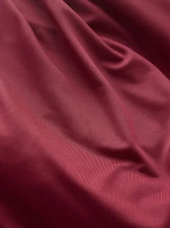 Burgundy Red Jersey Multiway Wedding Guest Bridesmaid Maxi Dress