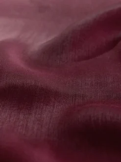 Burgundy Red Kaftan Shimmer Maxi Dress