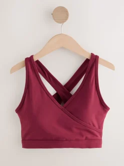 Burgundy Red Maternity Nursing Sports Bra