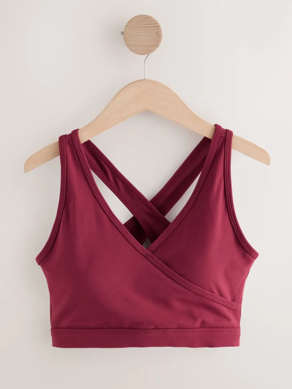 Burgundy Red Maternity Nursing Sports Bra