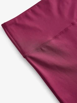 Burgundy Red Power Active Sports Leggings