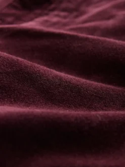 Burgundy Red Slim Velvet Cord Jeans