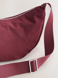 Burgundy Red Sling Cross Body Bag