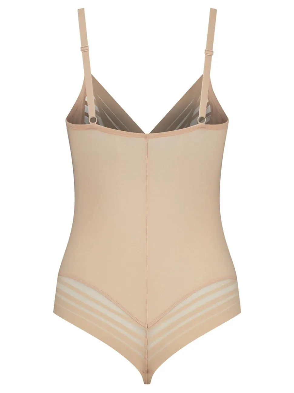 Bye Bra Powermesh Thong Bodysuit