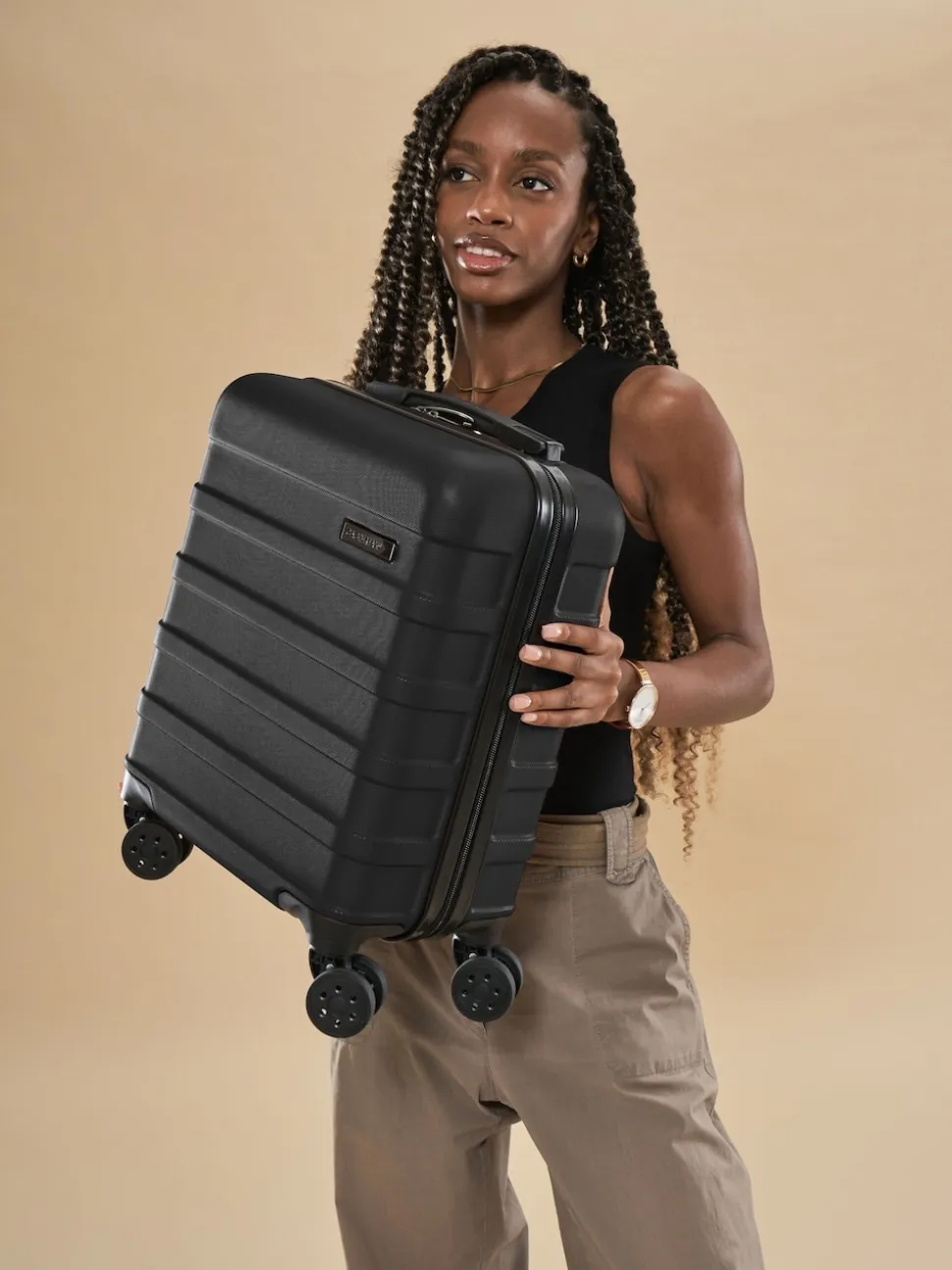 Cabin Max Black Anode 30L Underseat Hand Luggage Cabin Case for EasyJet 45x36x20cm