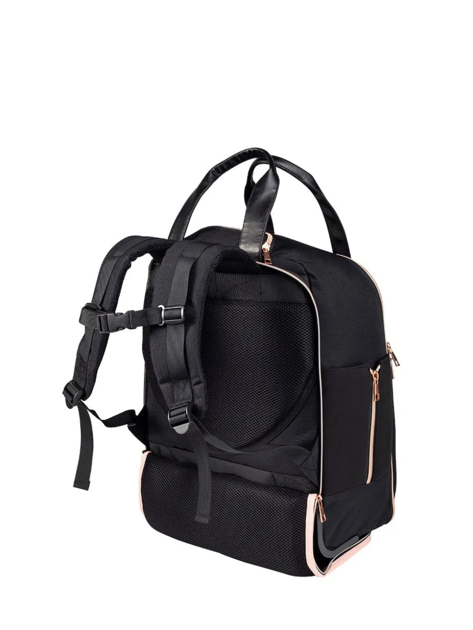 Cabin Max Black Travel Hack 30L Hybrid Trolley 45cm Backpack