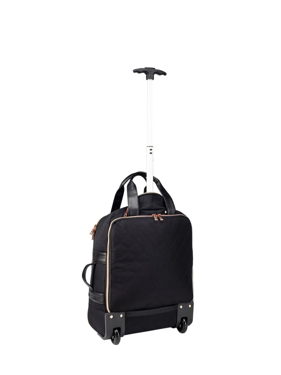 Cabin Max Black Travel Hack 30L Hybrid Trolley 45cm Backpack