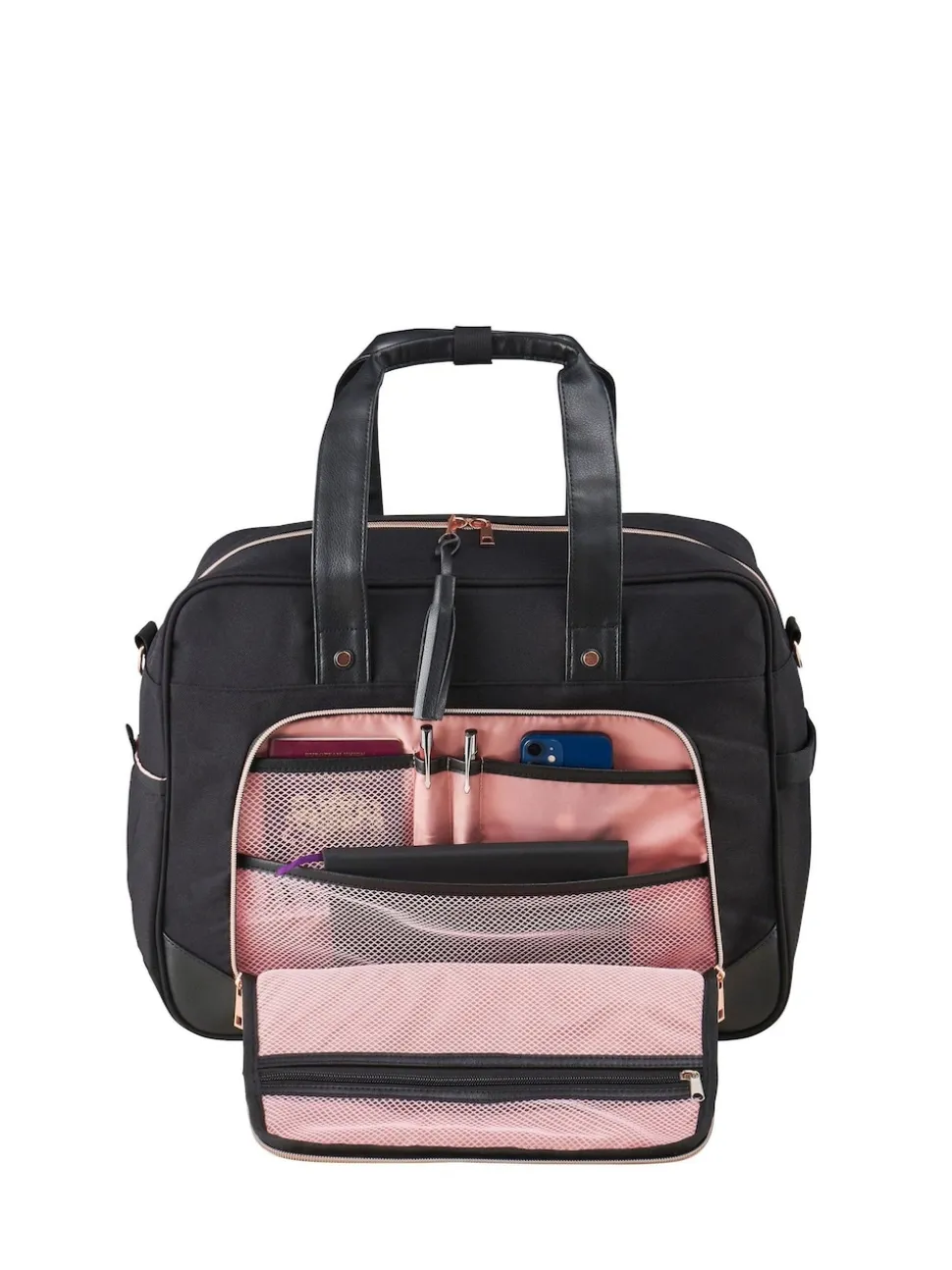 Cabin Max Black Vela 30L Ladies Tote Holdall Bag 45x36x20cm