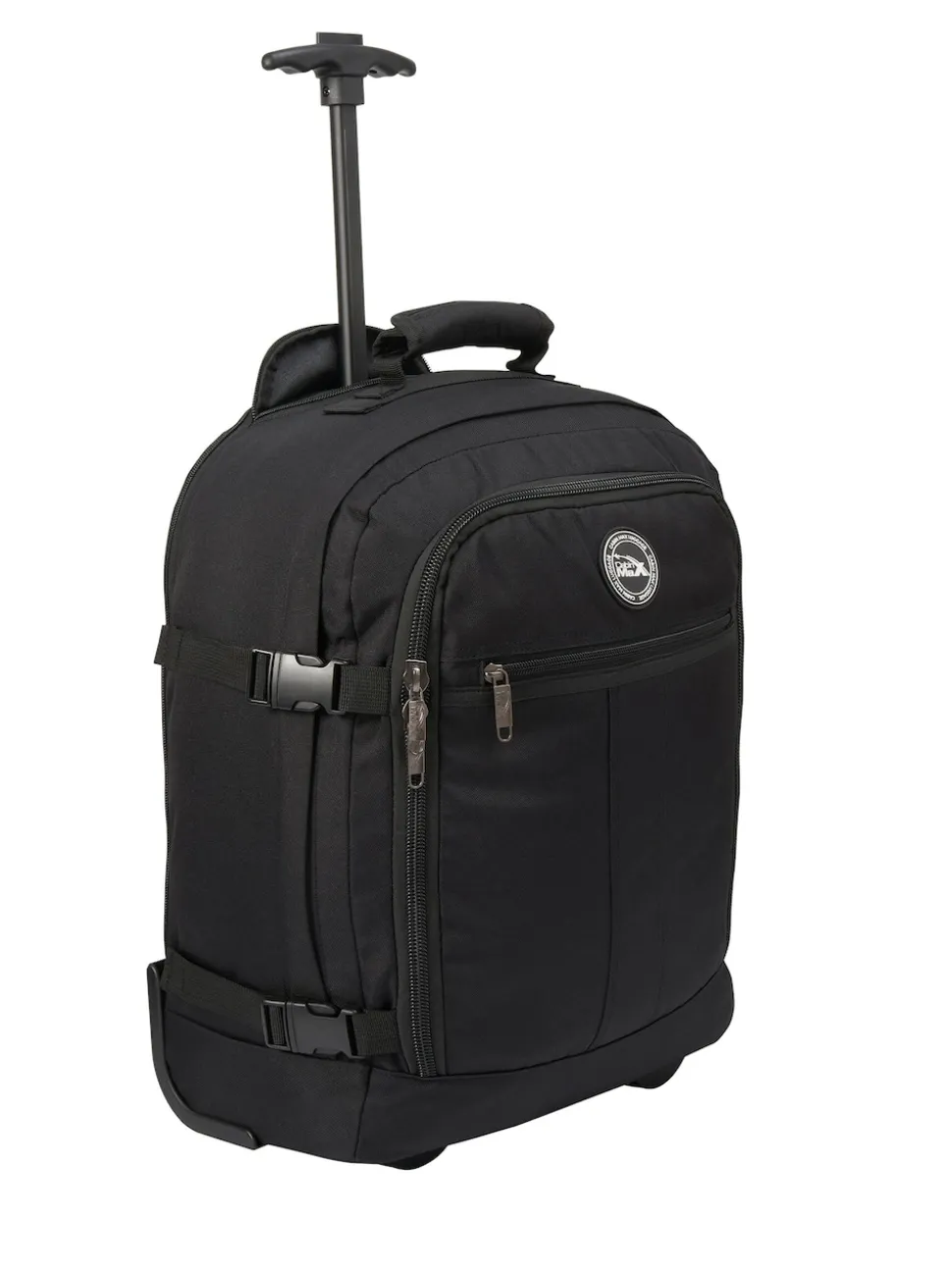 Cabin Max Dark Black Metz Underseat Hybrid 30 Litre Trolley Bag and Backpack