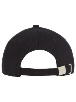 Calvin Klein Black Embroidered Monogram 100% Cotton Cap