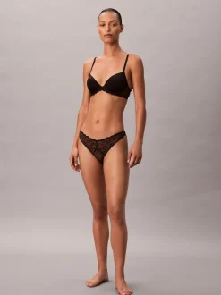 Calvin Klein Black Lift Demi Bra Sensual Stretch Lace