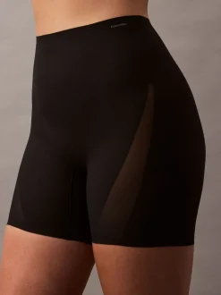 Calvin Klein Black Sculpted Shapewear Shorts - Stay Put Mesh