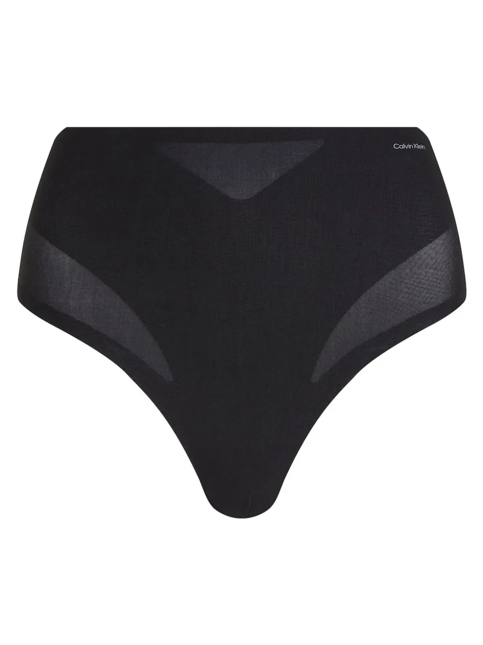 Calvin Klein Black Sculpted Shapewear Thong - Stay Put Mesh